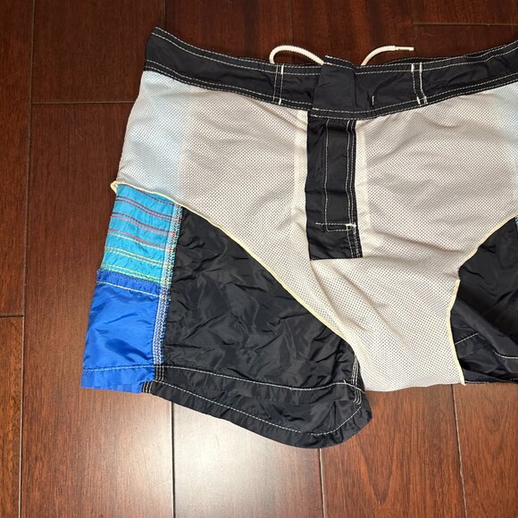 Sundek Men’s Swim Shorts – Size Small (28–30) Black with Rainbow Stripe | 8/10 - Picture 10 of 13